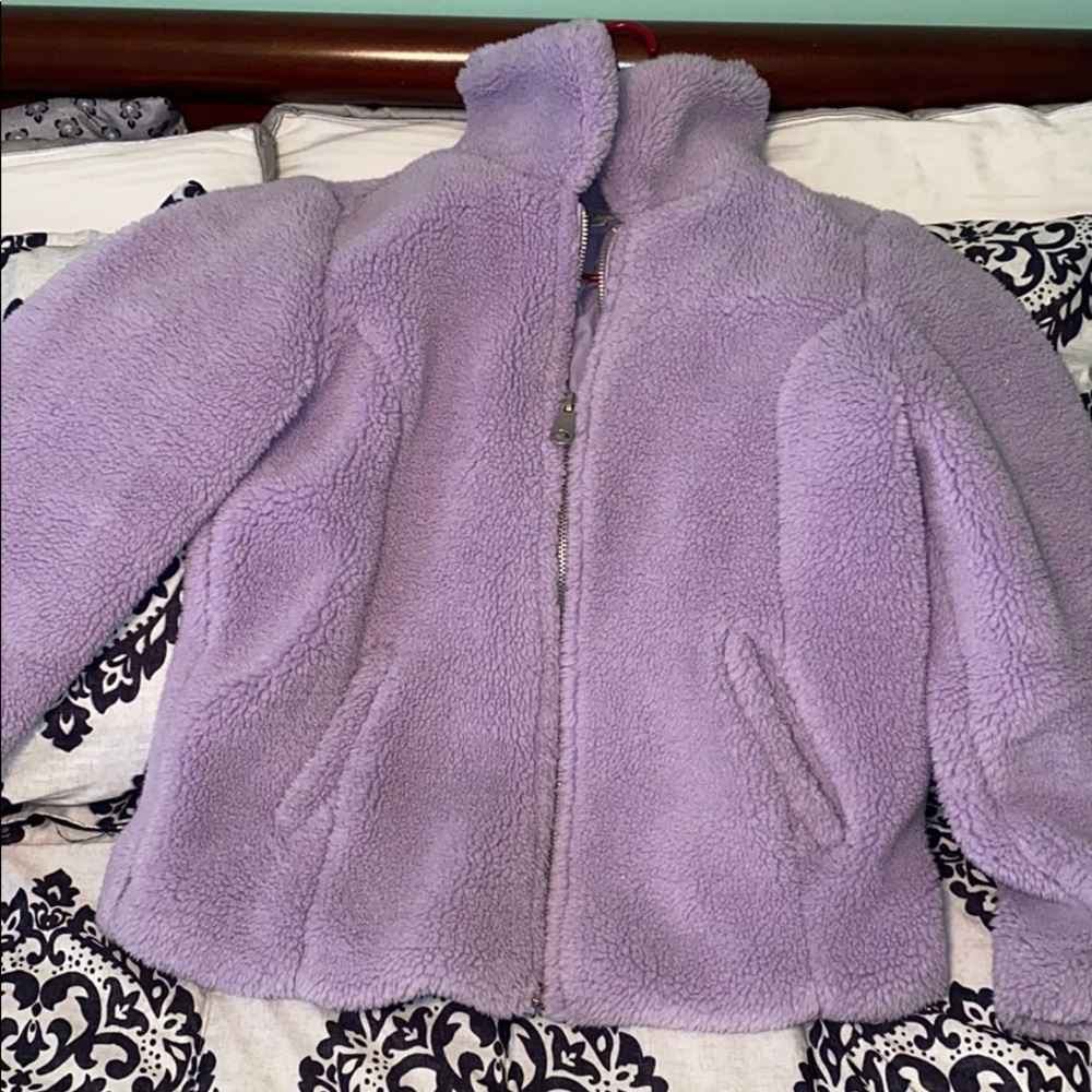 Sherpa coat cute lavender